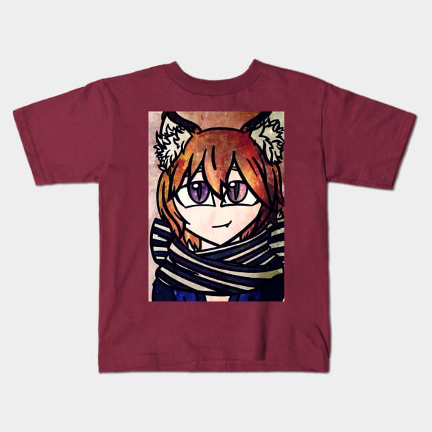 FEH - Kitsune Braggart, Kaden Kids T-Shirt by ScribbleSketchScoo